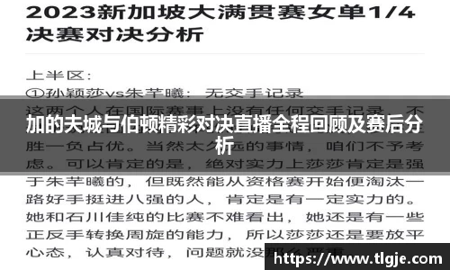 加的夫城与伯顿精彩对决直播全程回顾及赛后分析